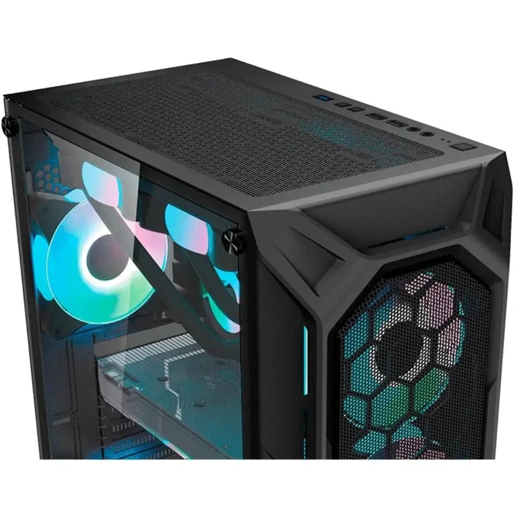 Cases Gaming Checkpoint Zenith 600 ATX 4 ARGB Fans Included 