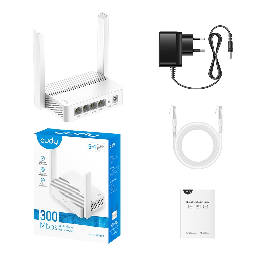 Router WIFI N300 Cudy WR300
