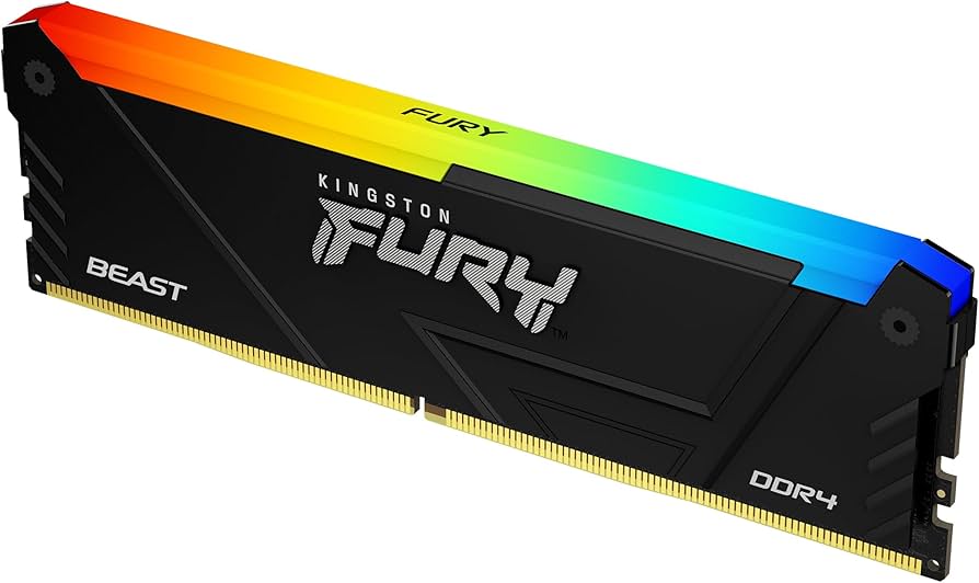 DDR4 3200MT 8GB DIMM Fury Beast RGB Negra