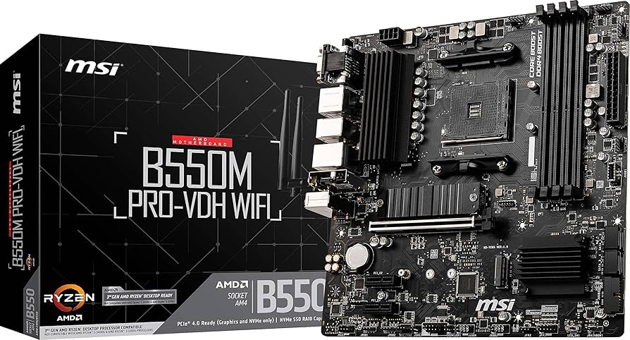 Tarjeta Madre MSI B550M PRO-VDH WIFI D4