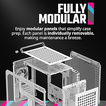 Cases Cooler Master Qube 500 Flatpack White Q500-WGNN-S00
