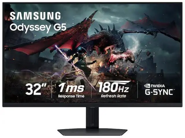 Monitor Gaming Samsung 32" 2K Odyssey G5 G50D IPS, 180hz 1ms  LS32DG502ENXZA
