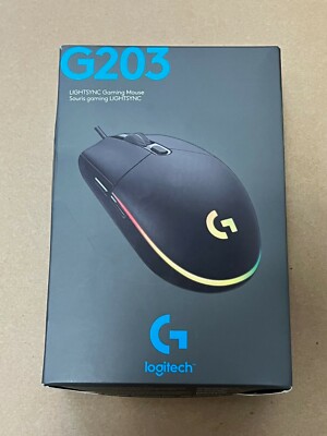Mouse Logitech Gaming G203 LIGHTSYNC BLACK USB 910-005790