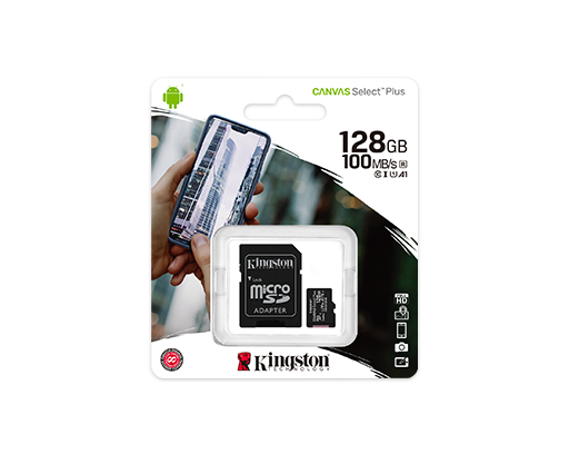 MicroSD 128GB Kingston SDCS2/128GB con Adaptador 