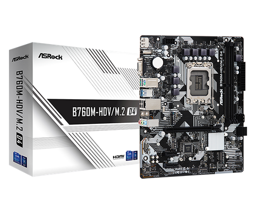 [B760M-HDV /M.2] Tarjeta Madre ASROCK B760M-HDV /M.2 D4 