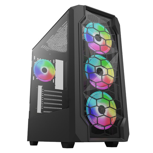 [CP-CA-1011-DS] Cases Gaming Checkpoint Spectre-300 ATX 4 ARGB Fans Included 