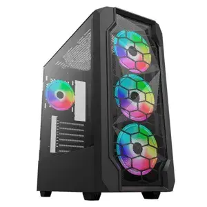 [CP-CA-1012-DS] Cases Gaming Checkpoint G-Force 550 ATX 4 ARGB Fans Included 