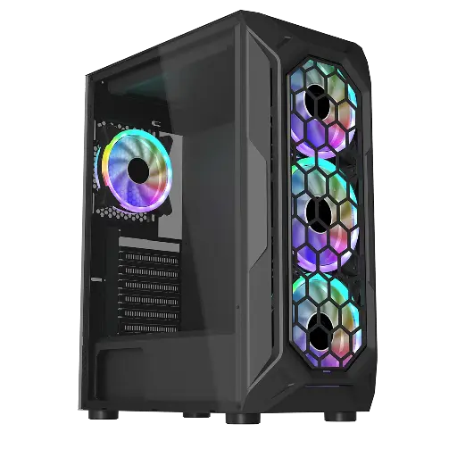 [CP-CA-1013-DS] Cases Gaming Checkpoint Zenith 600 ATX 4 ARGB Fans Included 