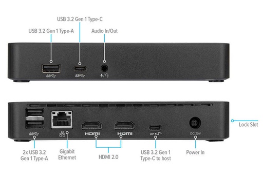 [DOCK310USZ-70] Docking Station universal USB-C+HDMI+RED  DV4K Docking Station with 65W Power Delivery USB-C Dual 4K  DOCK310USZ-70