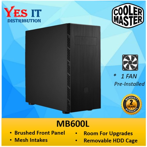 [MB600L2-KN5N-S00] Cases Cooler Master MB600L V2 With ODD,Steel left panel MB600L2-KN5N-S00